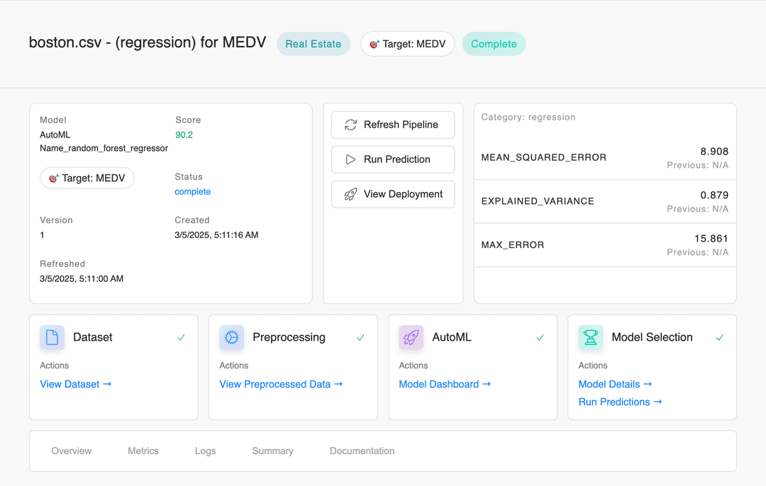 ML Pipeline and Dashboard Connection
