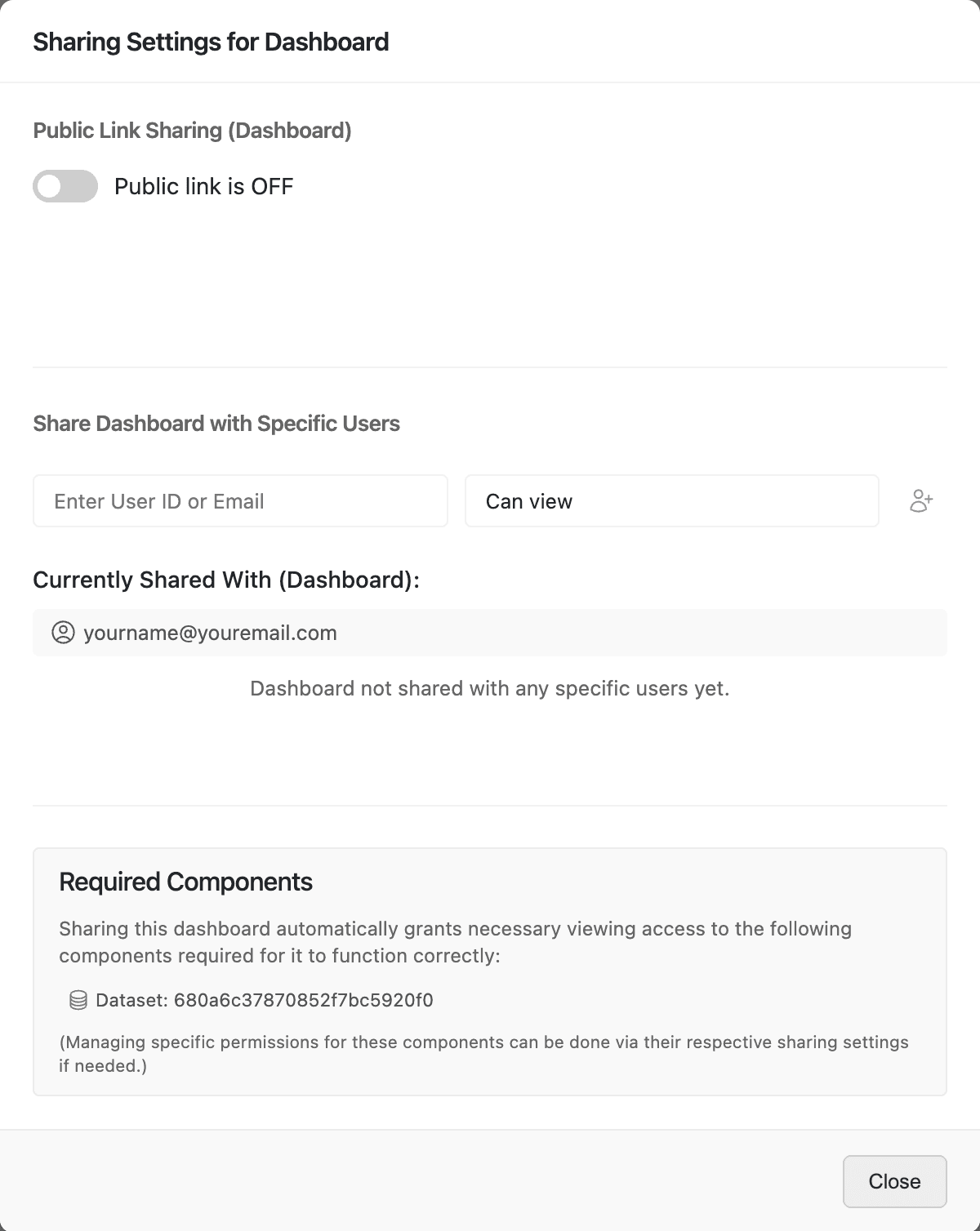 Centralized Sharing Management
