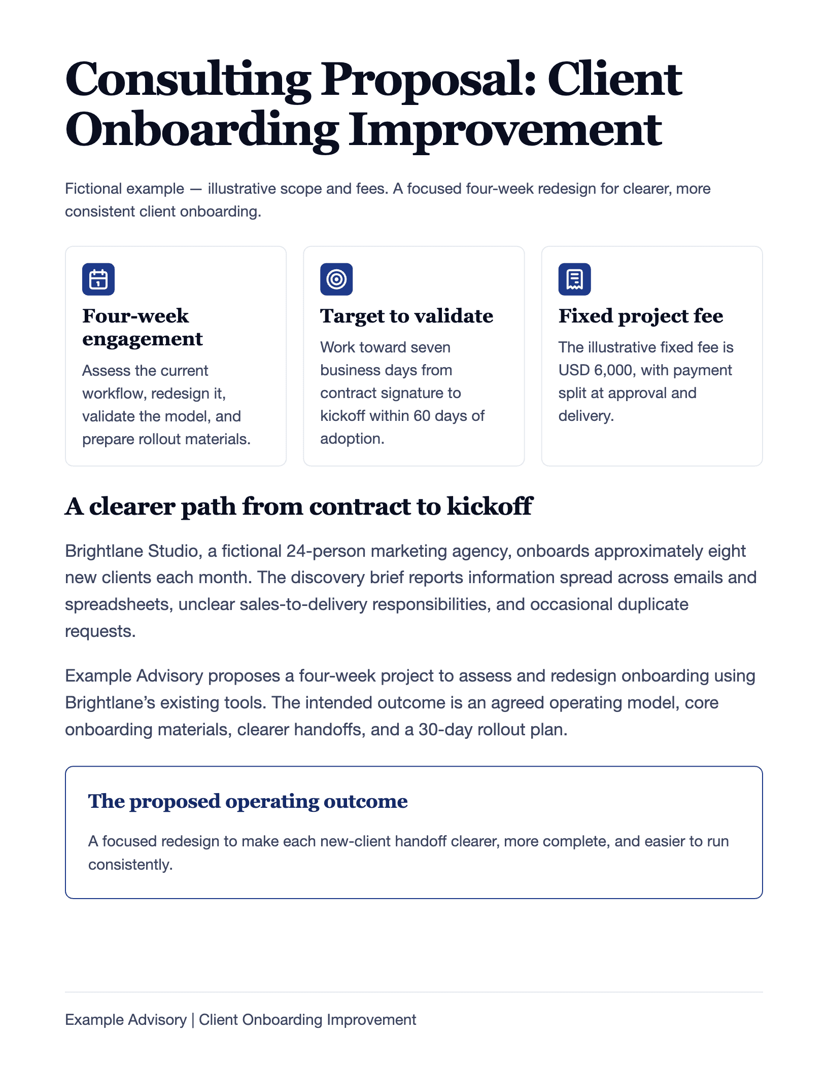 Consulting Proposal Template document preview