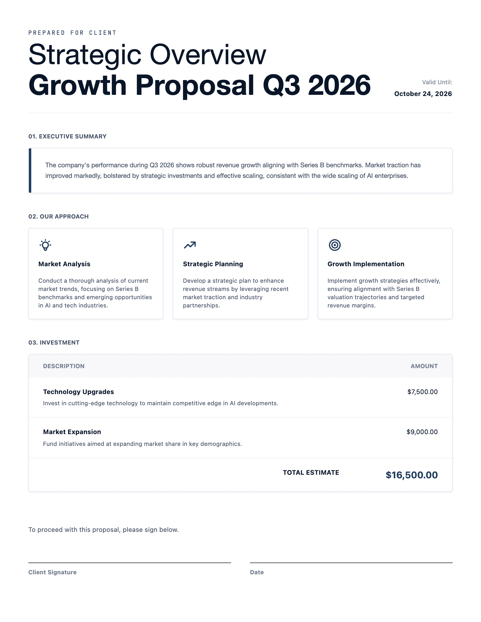 Quarterly Business Review: Series B Growth Proposal (Q3 2026) doc preview