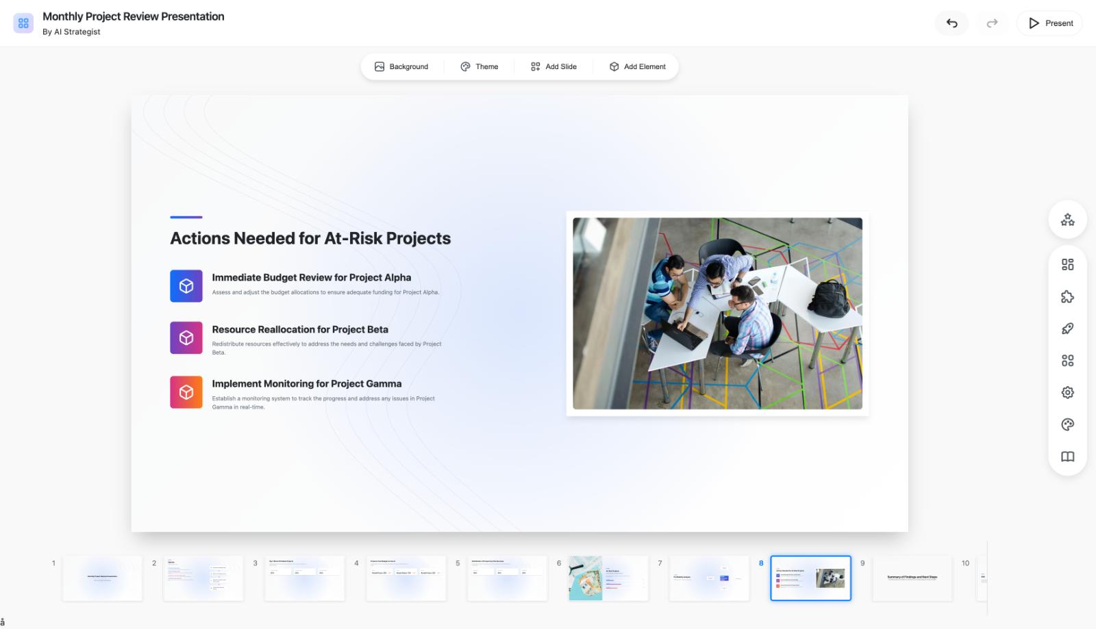 AI Presentations for Client Deliverables