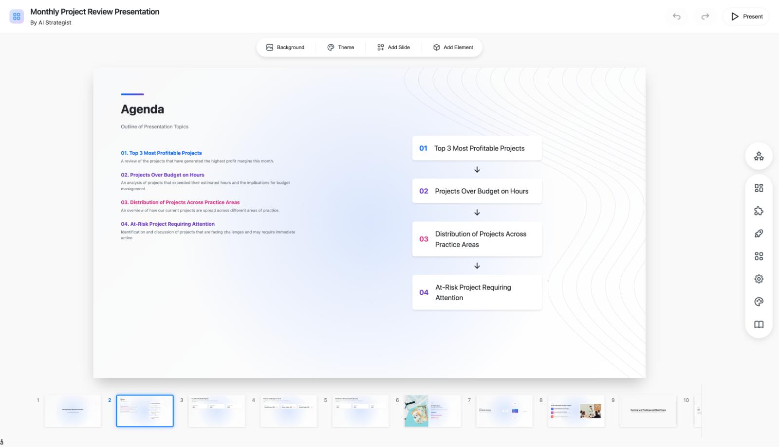 AI Presentations for R&D Reviews